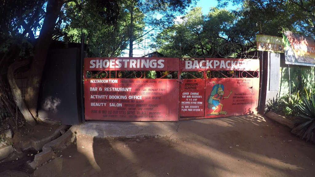Shoestring Backpackers entrance