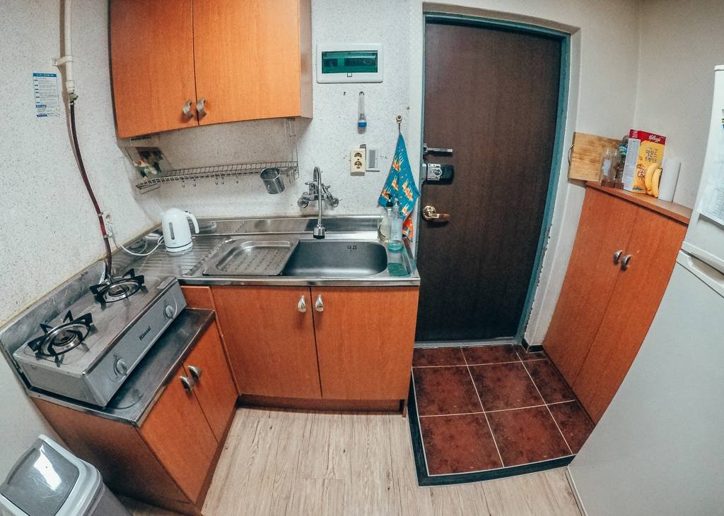 Our Kitchen in our Korean apartment
