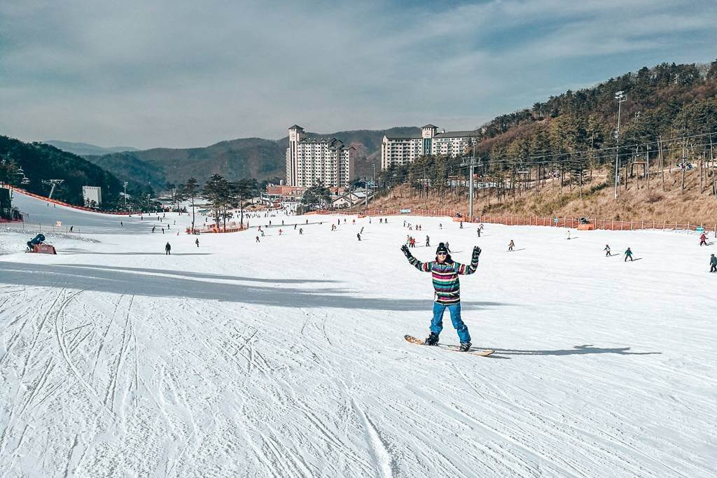 Skiing in Korea