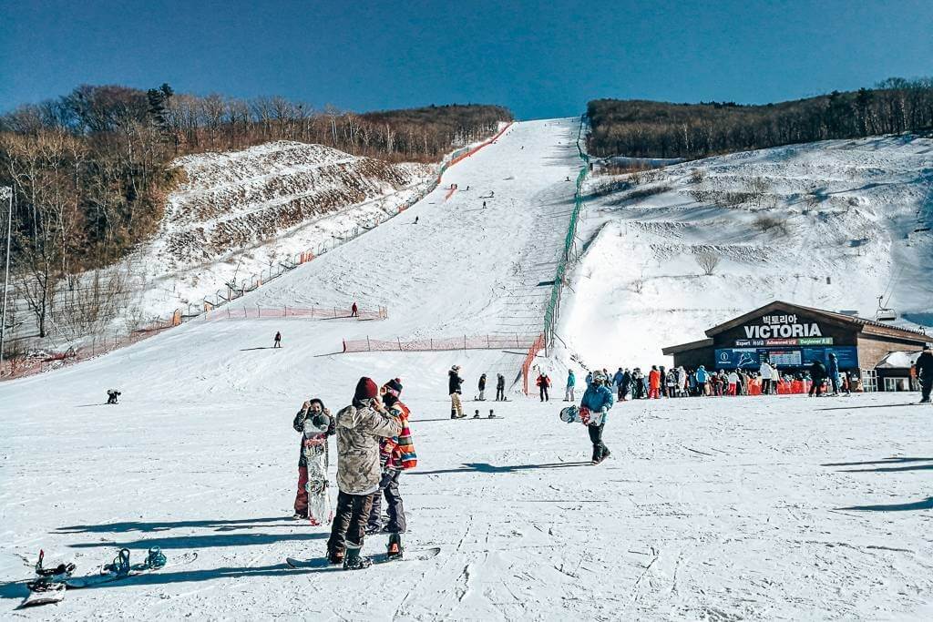 The advanced ski slopes at High1 Ski Resort