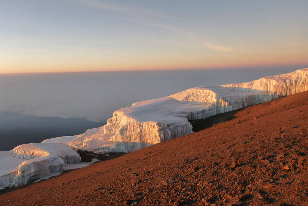 Getting to the top of Mt Kilimanjaro was worth every step, especially with these views