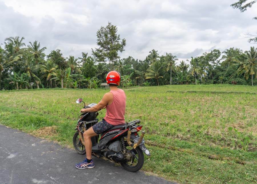 Scooter in Ubud itinerary