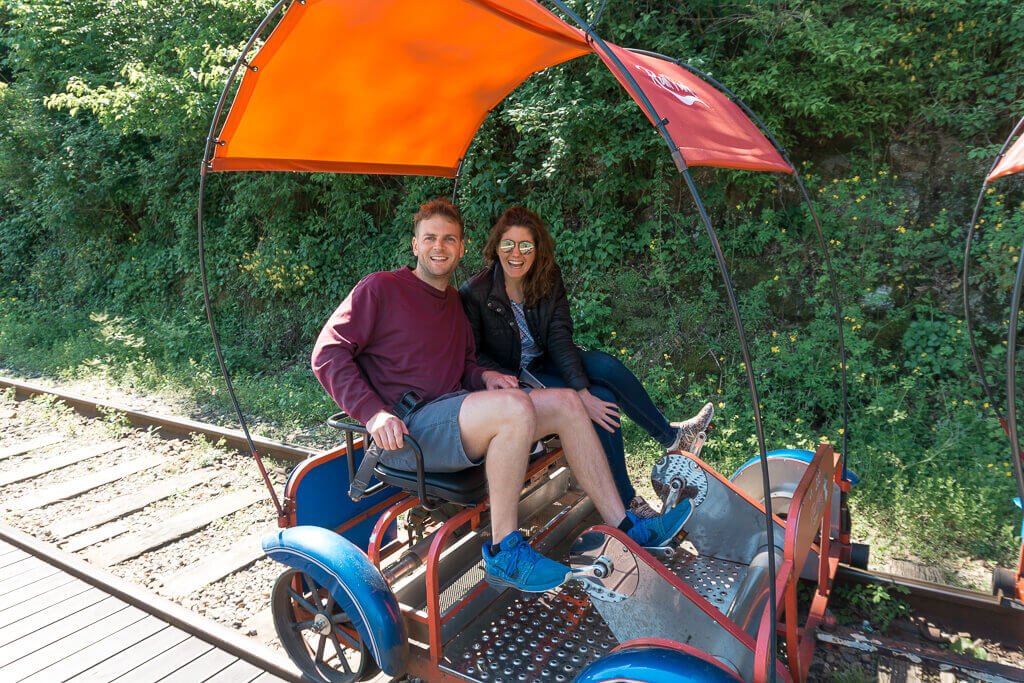 2-seater Gangchon Rail Bikes