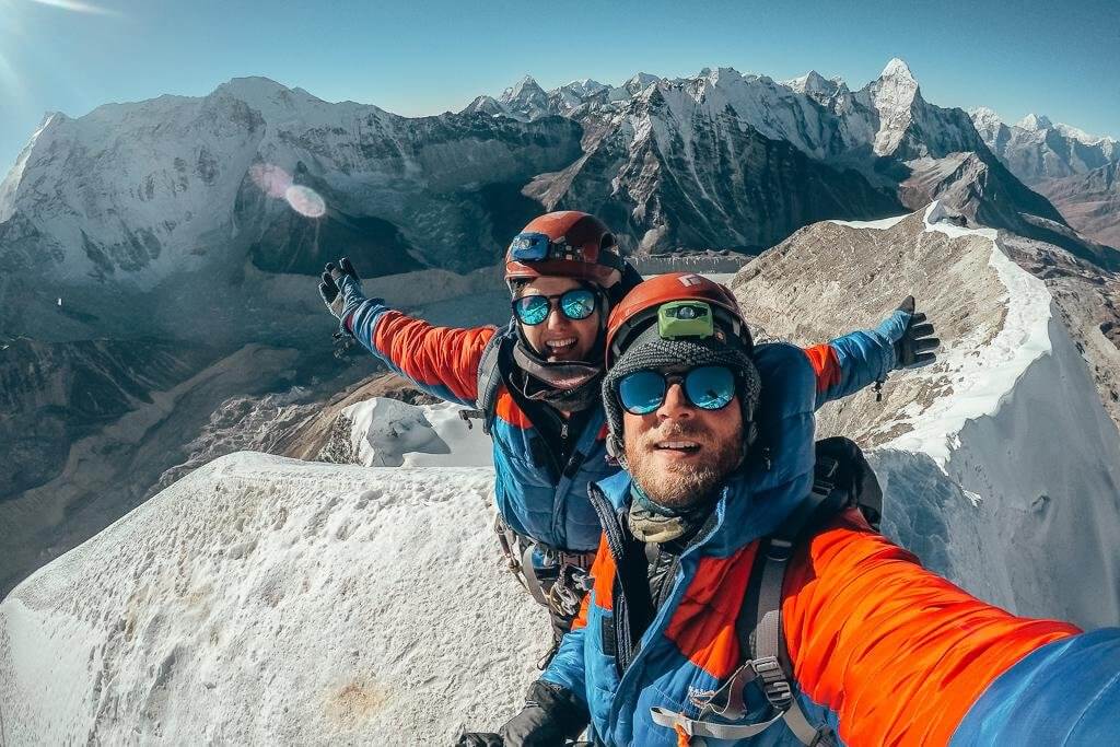 Getting to the top of Island Peak