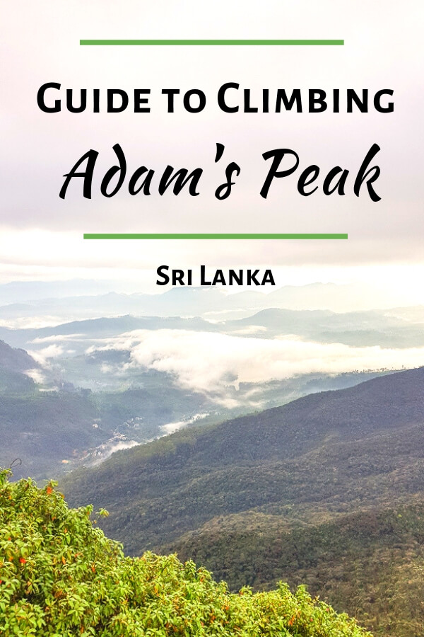 Adams peak in Sri Lanka