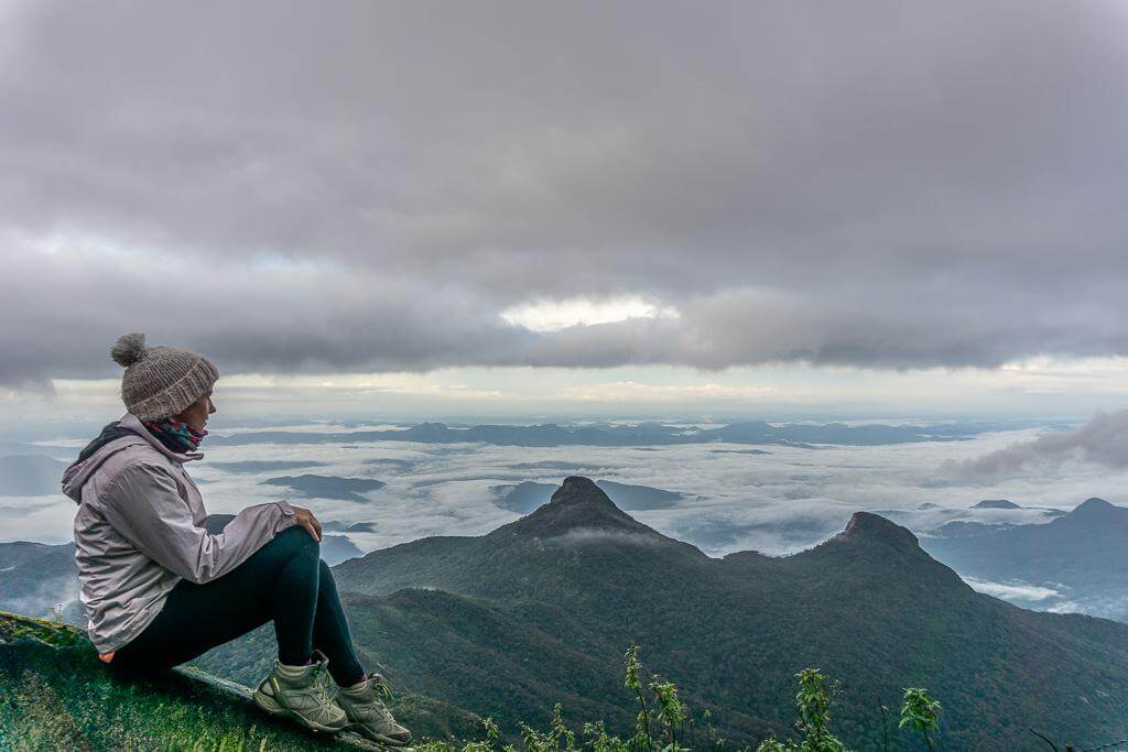 Sitting at the top of Adam's Peak