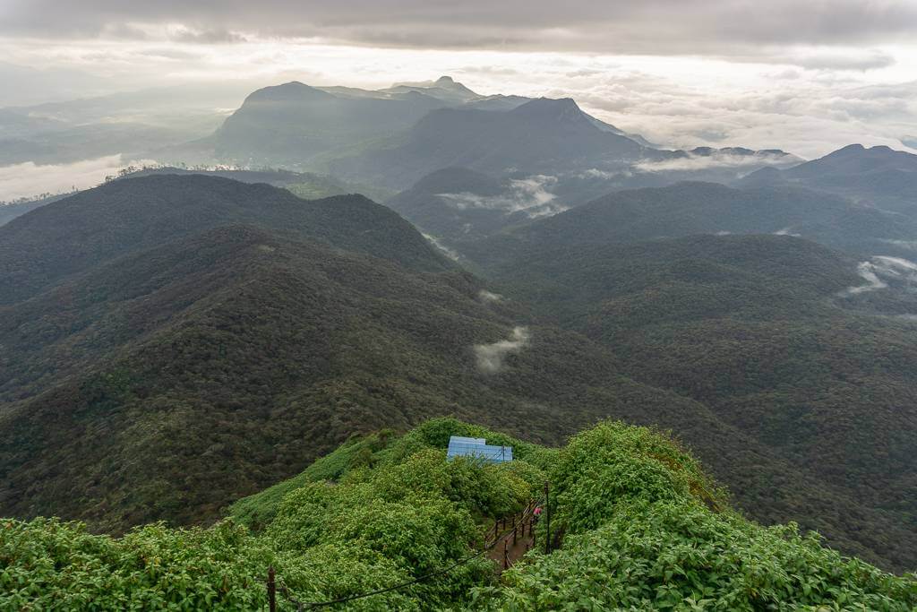 The view of Dalhousie, Sri Lanka from Adam's Peak