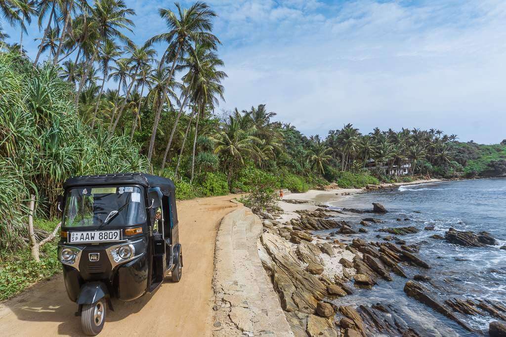 There's no traffic in Hiriketiya Beach