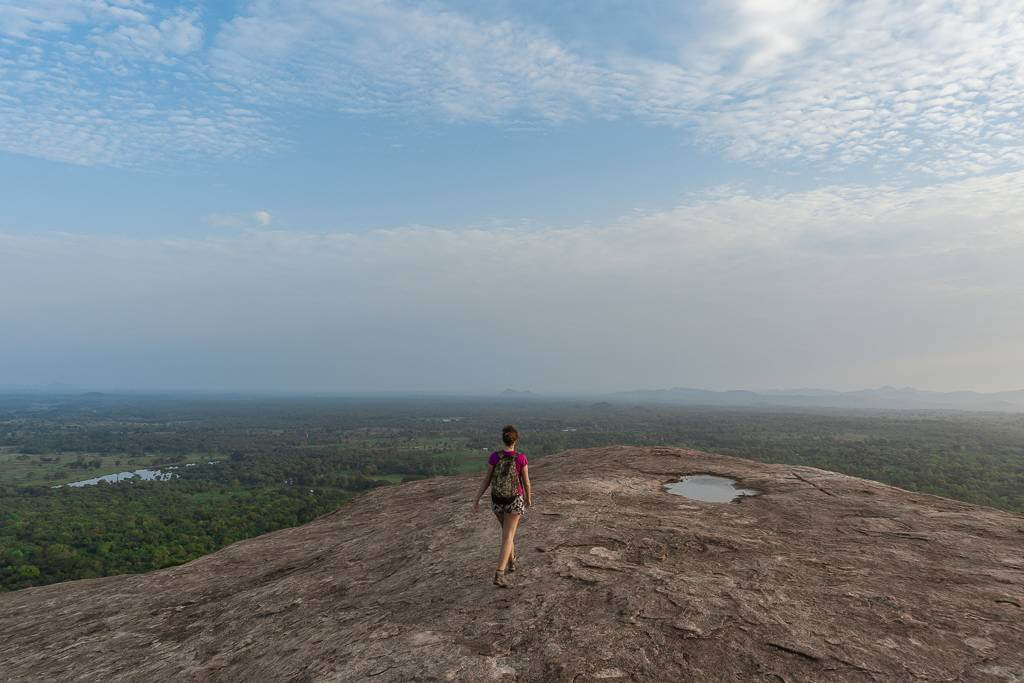 Pidurangala Rock isn't nearly as crowded as Sigiriya Lion Rock