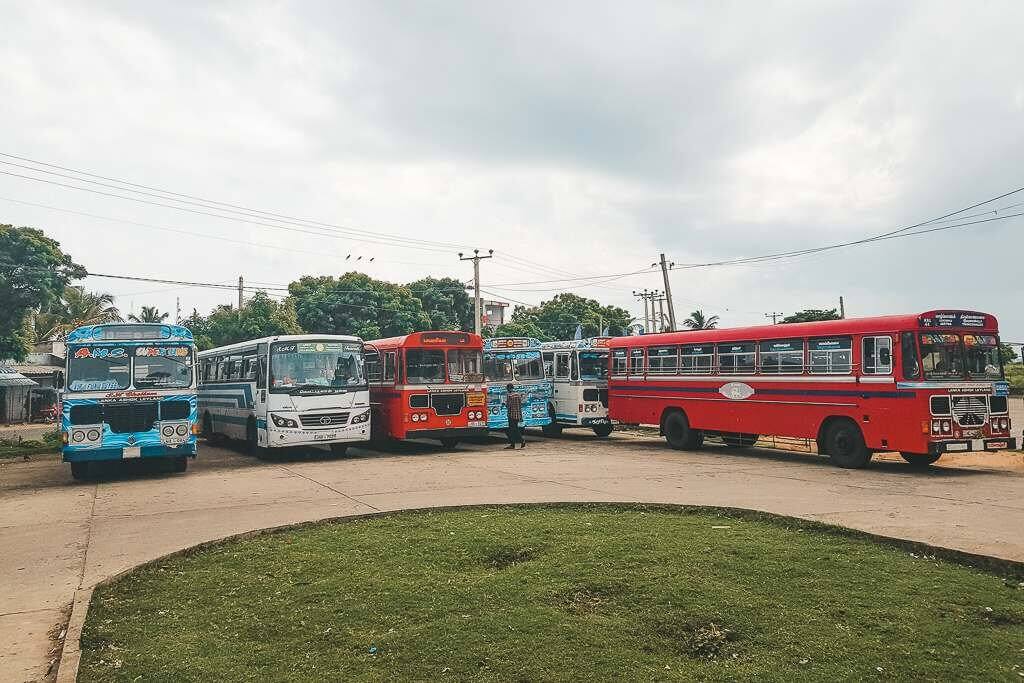 Taking the bus from Colombo to Trincomalee