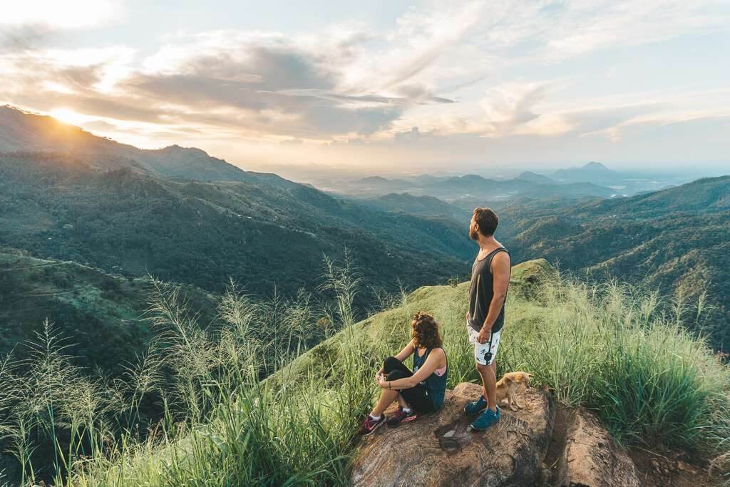 Sunrise on Little Adam's Peak in Ella