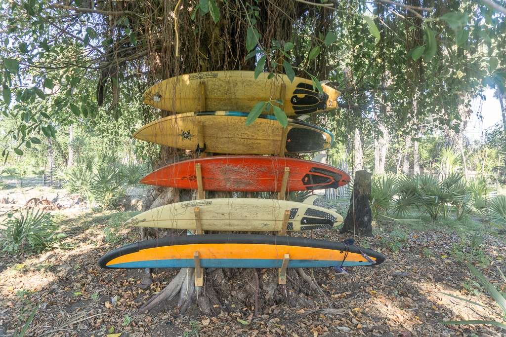 Surfboards in Sumba