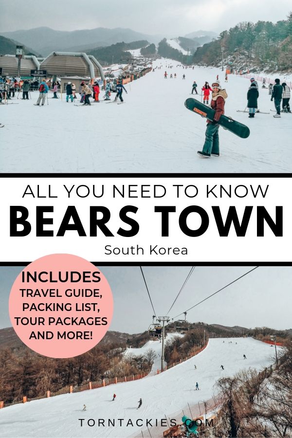 Bears Town Ski Resort Near Seoul in South Korea - Torn Tackies Travel Blog