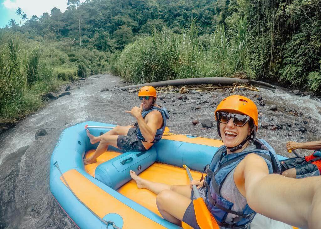 White water rafting in Bali