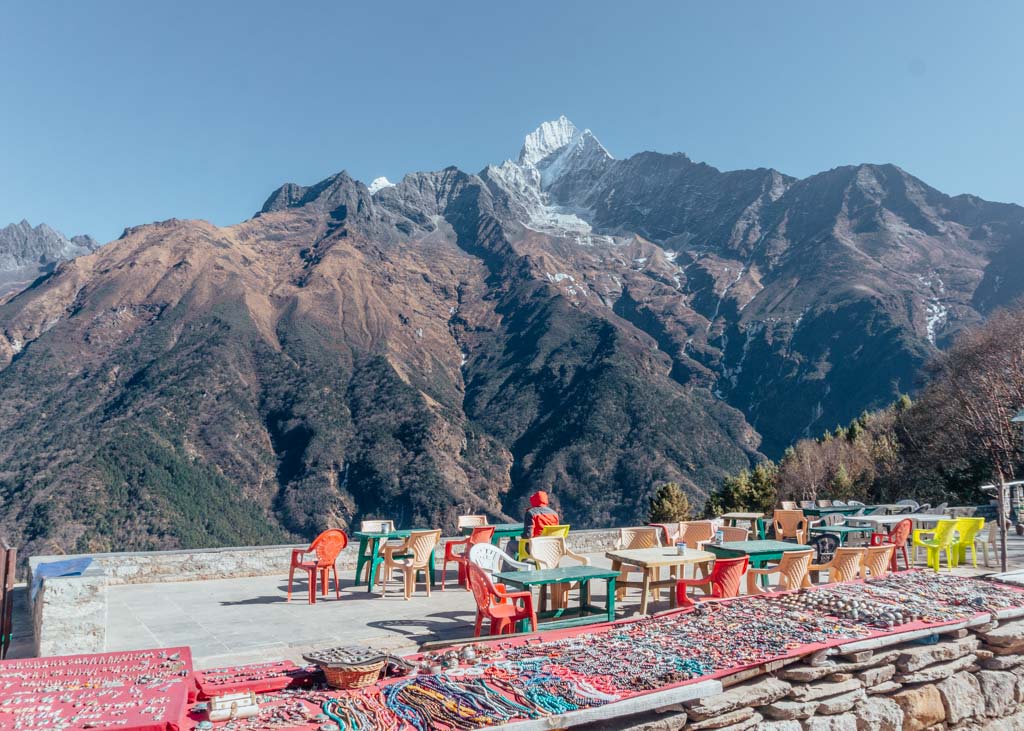 Lunch spot in the Everest Base Camp trek and Island Peak climb