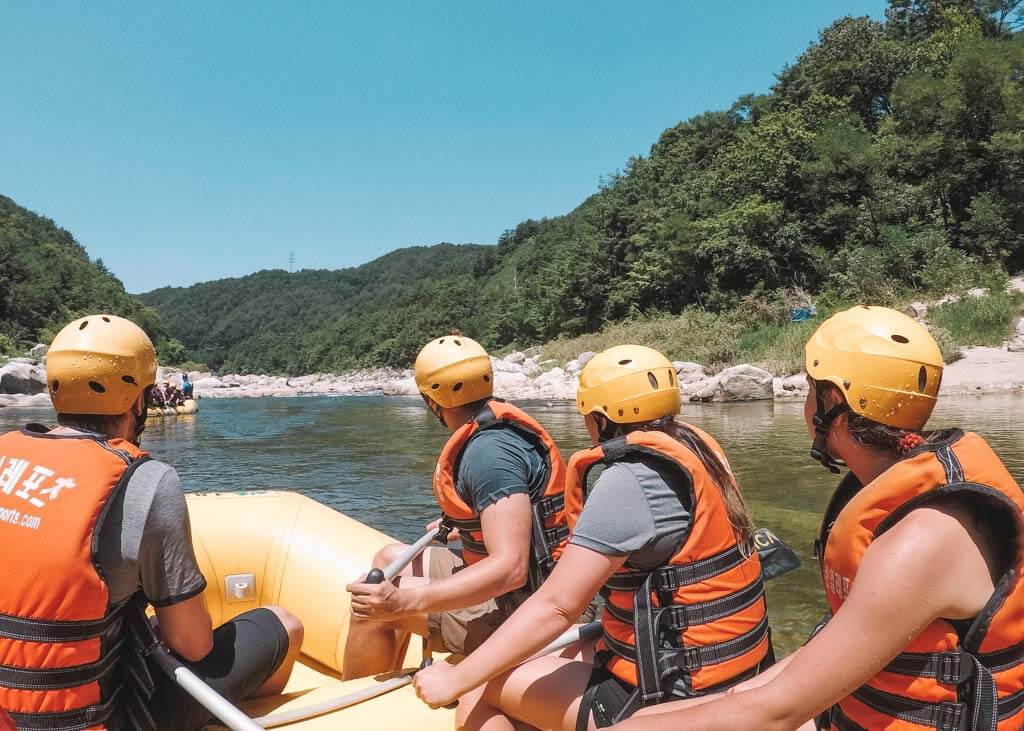 Rafting in Korea