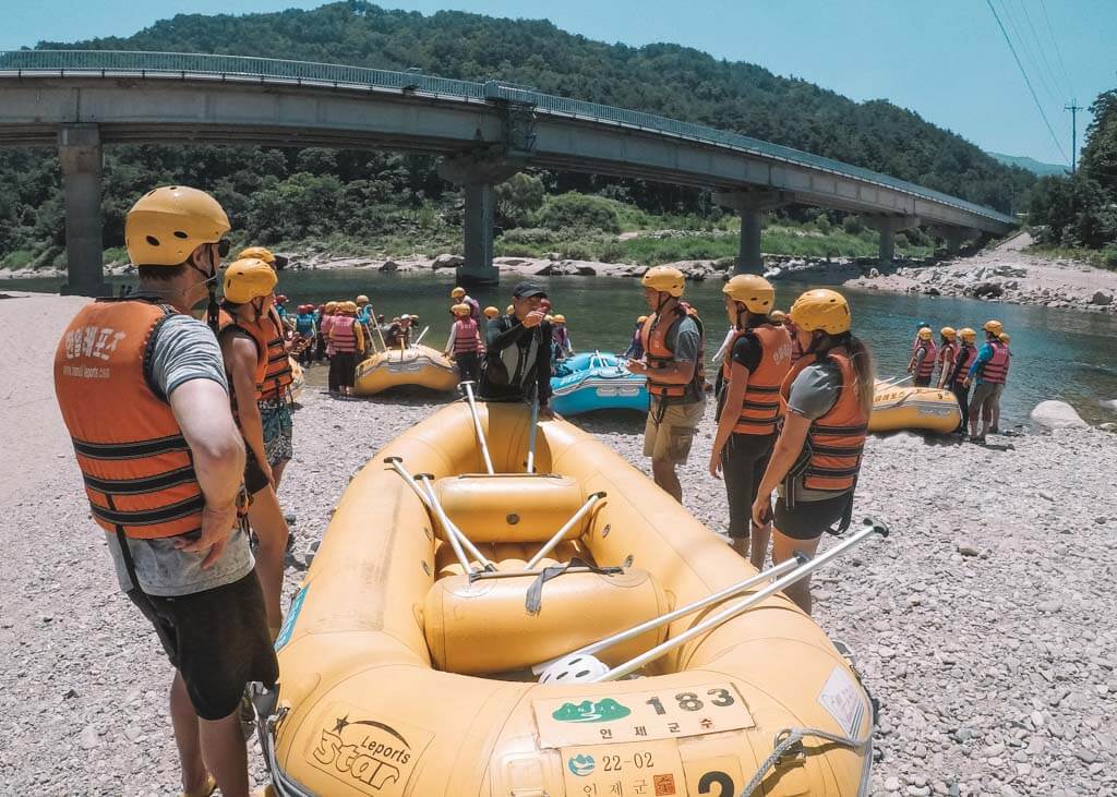 Tips for river rafting in Korea