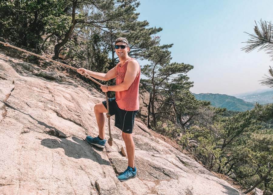 Uisangbong Peak in Bukhansan National Park