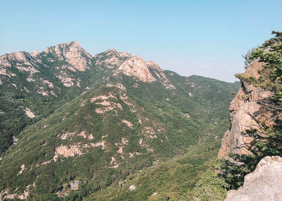 Views from Bukhansan National Park in South Korea