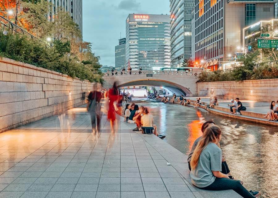 Cheonggyecheon Stream in Seoul