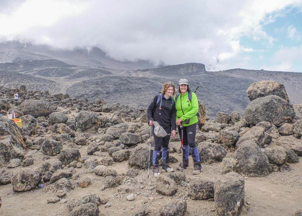 Hiking trail to Kilimanjaro summit in Tanzania