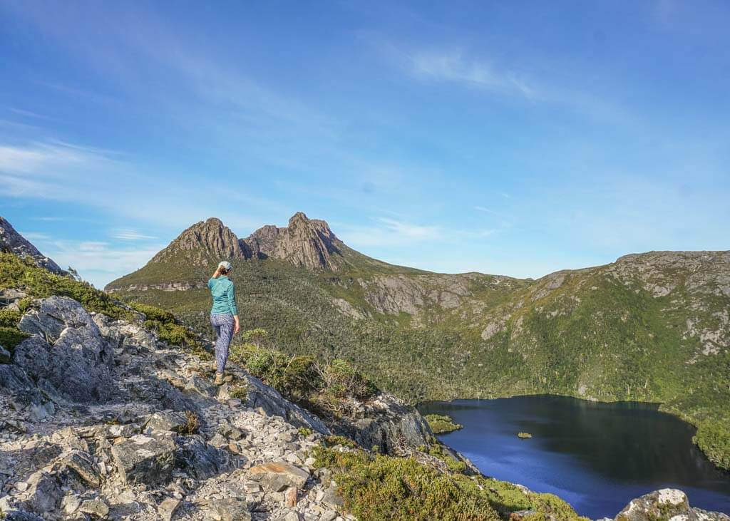 Looking onto the Cradle Mountain Summit from Hansons Peak