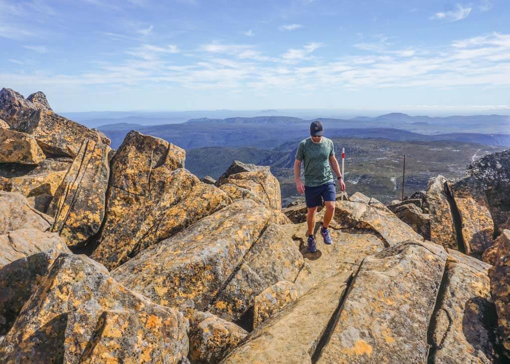 Walking Cradle Mountain in Tasmania Australia