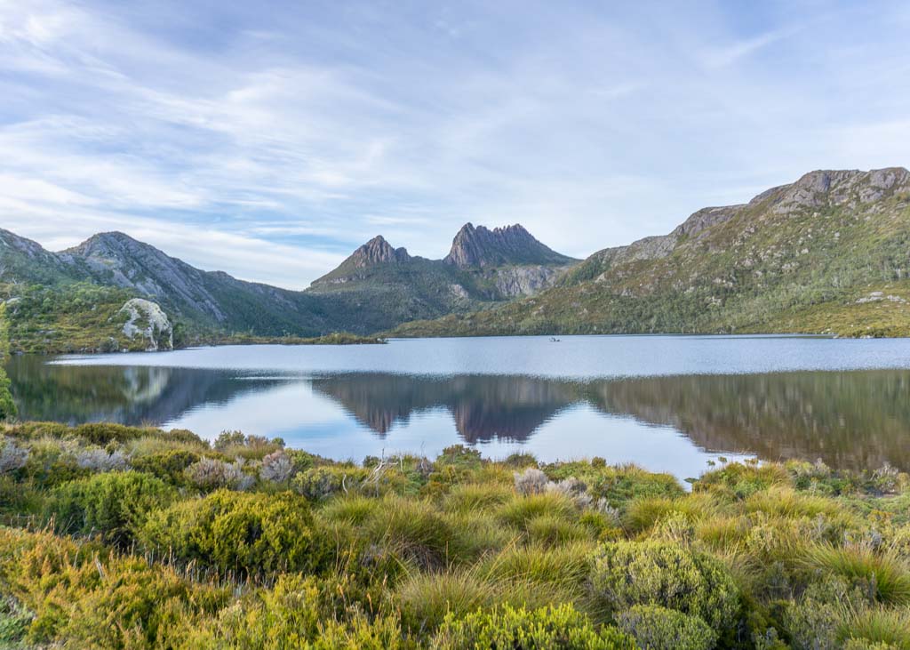 Dove Lake with Cradle Mountain in the background