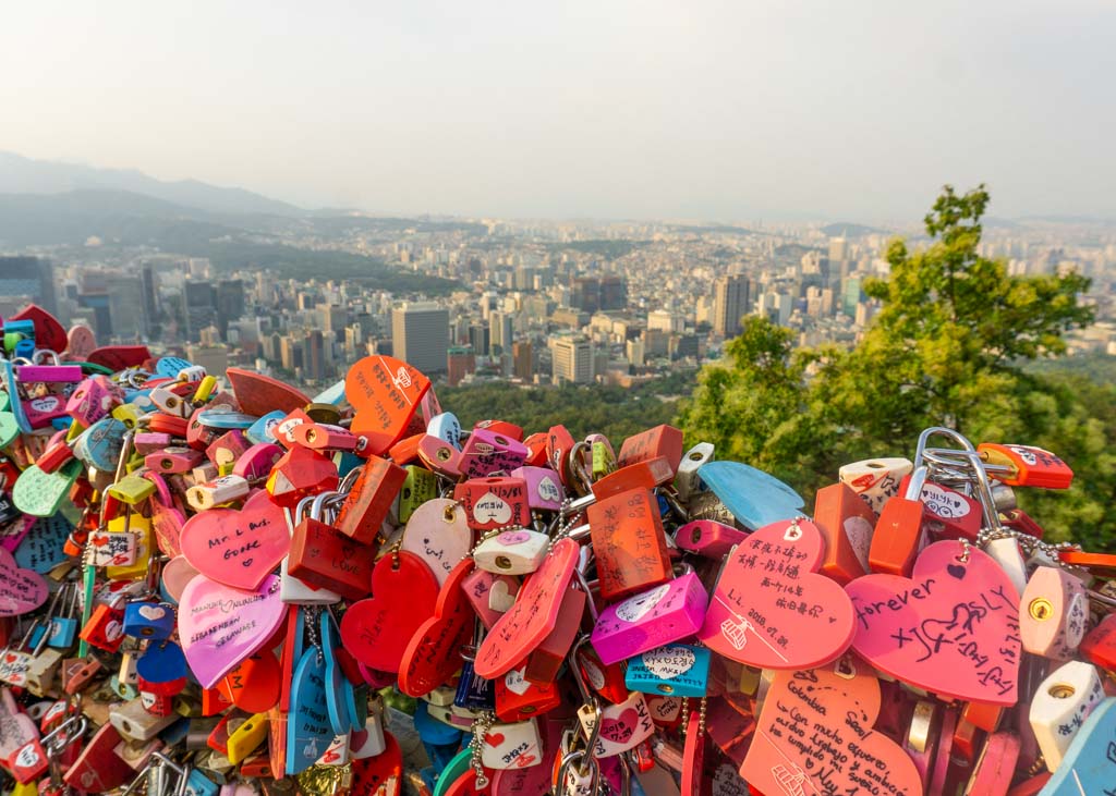 View from N Seoul Tower in Seoul
