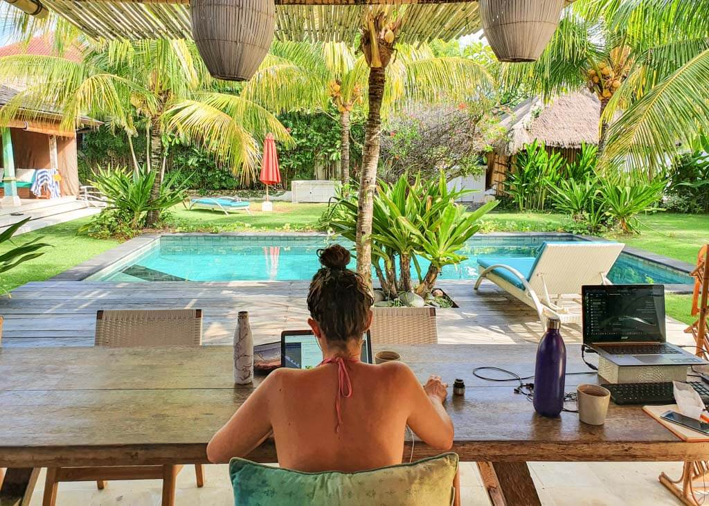 Digital nomad in Bali