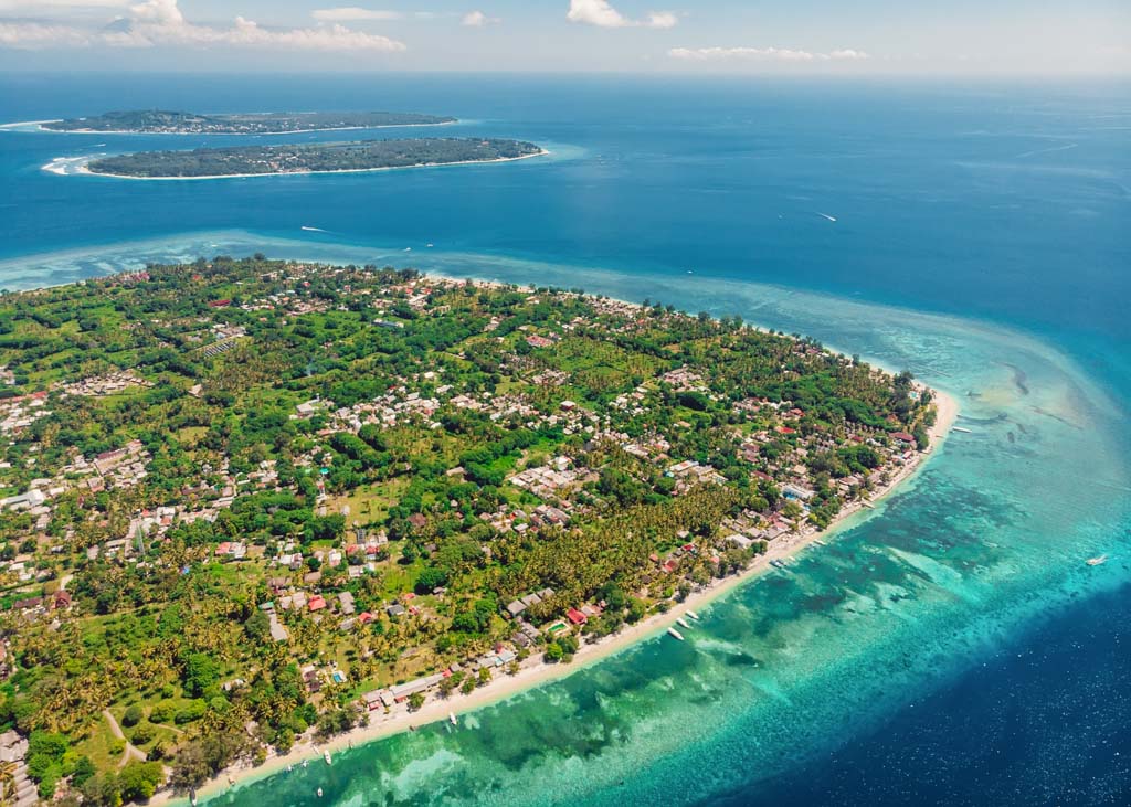 Gili Islands from above