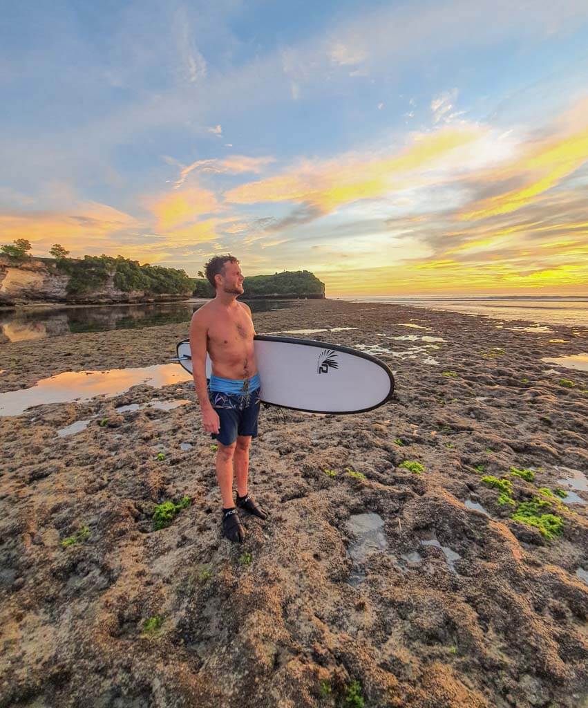 Surfing in Bali