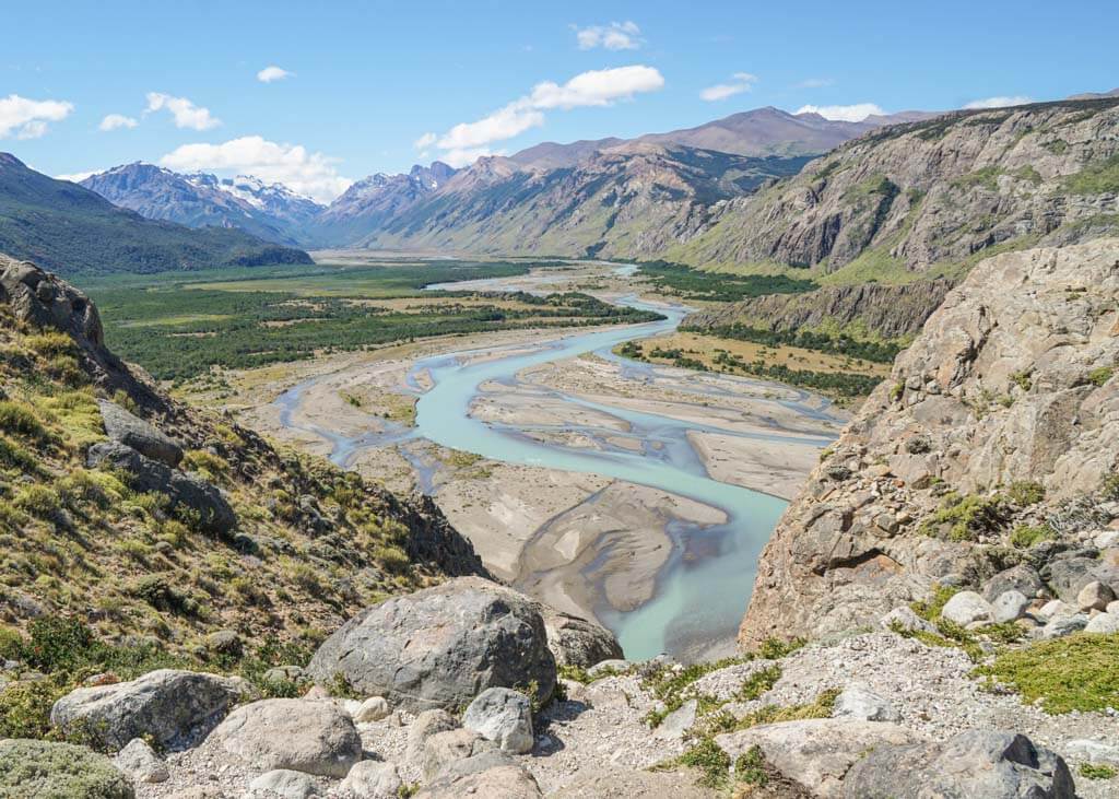 Views from the trailhead of the Fitz Roy hike