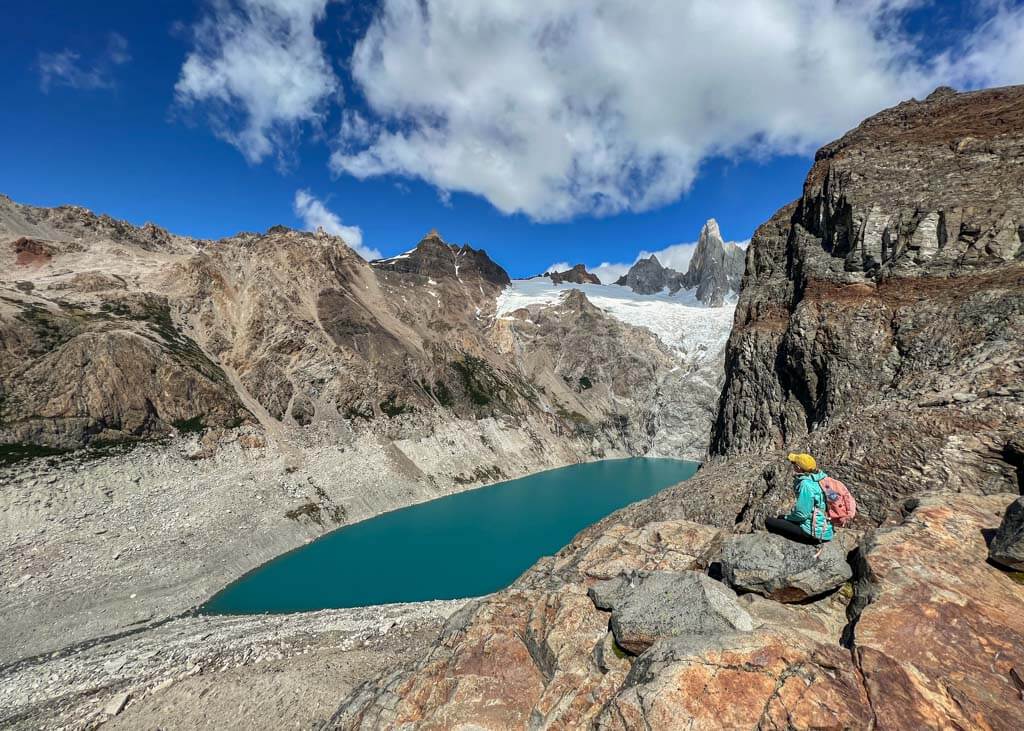 The viewpoint looking over Laguna Sucia