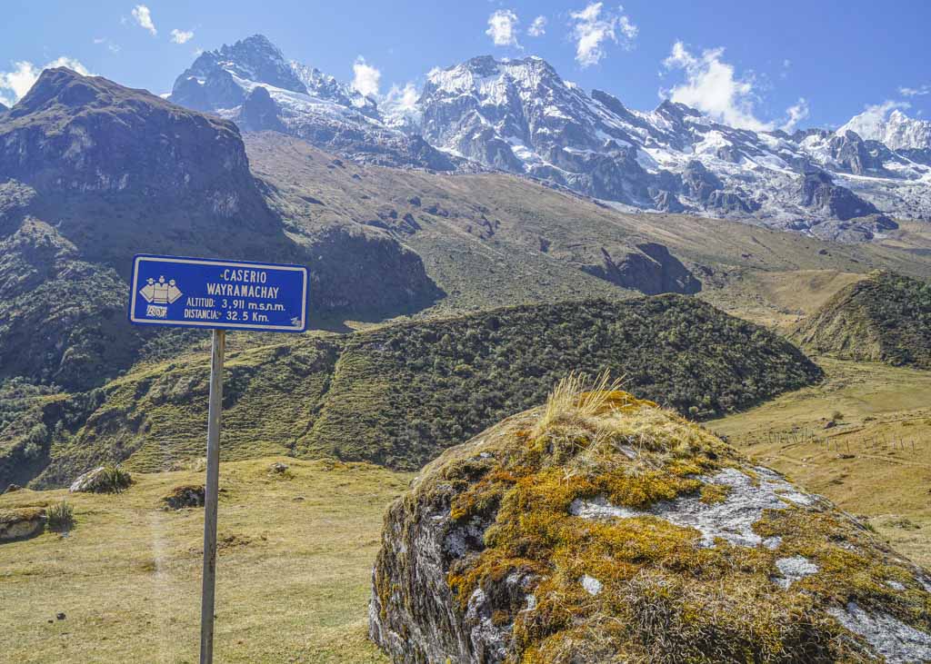 Salkantay Trek route