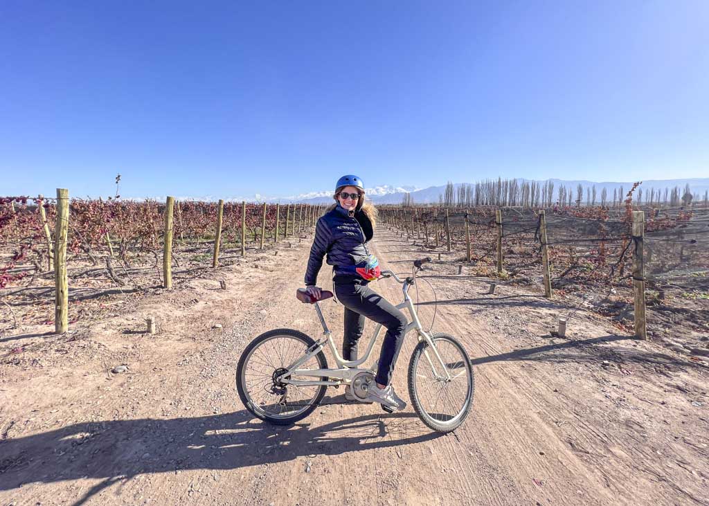 wine bike tour in lujan de cuyo mendoza