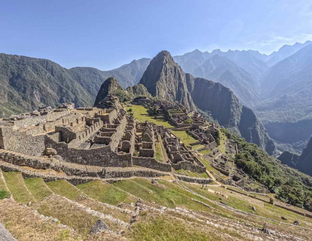 Entrance to Machu Picchu after the Inca Trail and Salkantay Trek